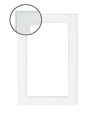 Naples White RTF Mullion Custom Cabinet Door - 1 lite/frame only - Cabinet Doors 'N' More