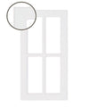 Naples White RTF Mullion Custom Cabinet Door - 4 lite - Cabinet Doors 'N' More