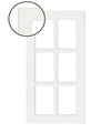 Naples White RTF Mullion Custom Cabinet Door - 6 lite - Cabinet Doors 'N' More