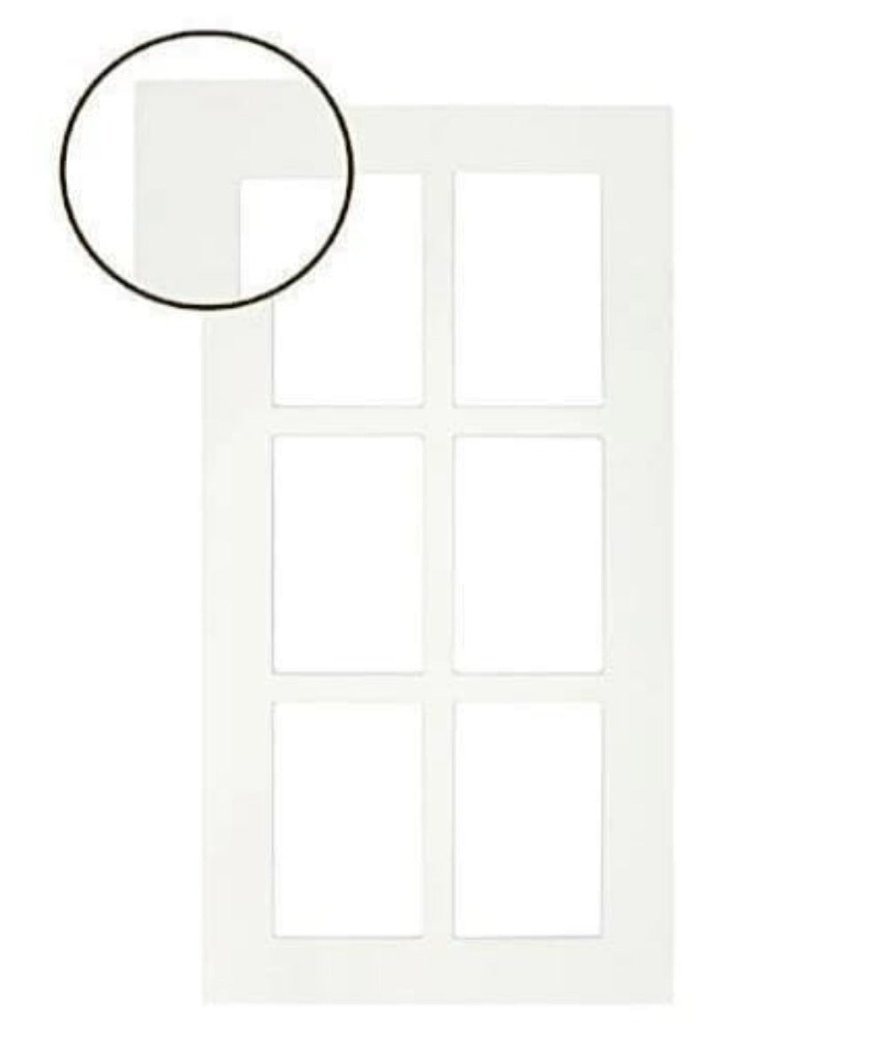 Boca Thermofoil Shaker Mullion Custom Cabinet Doors - 6 lite Cabinet Door Cabinet Doors 'N' More