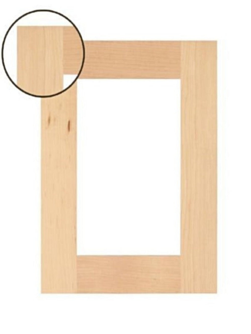 Wilmington Shaker Mullion Custom Cabinet Doors - 1 lite/frame only - Cabinet Doors 'N' More