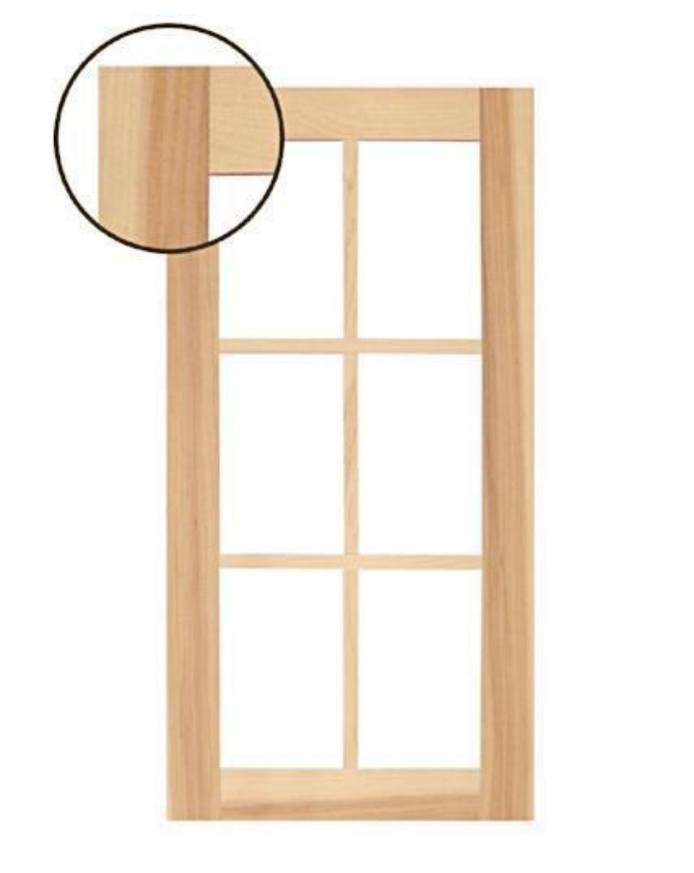 Wilmington Shaker Mullion Custom Cabinet Doors - 6 lite - Cabinet Doors 'N' More