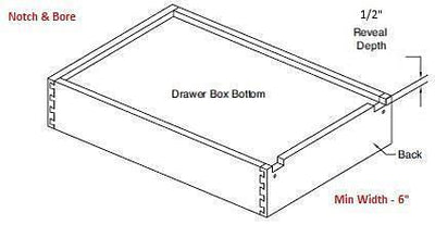 Replacement Cabinet Drawer Box - 10 1/2" Height - Cabinet Doors 'N' More