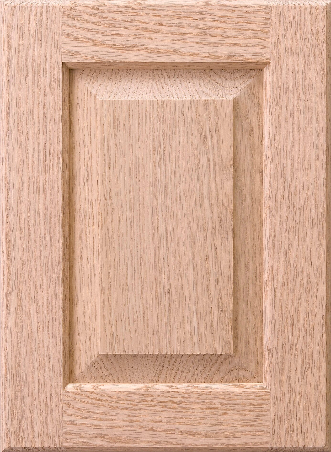 Raised panel red oak door