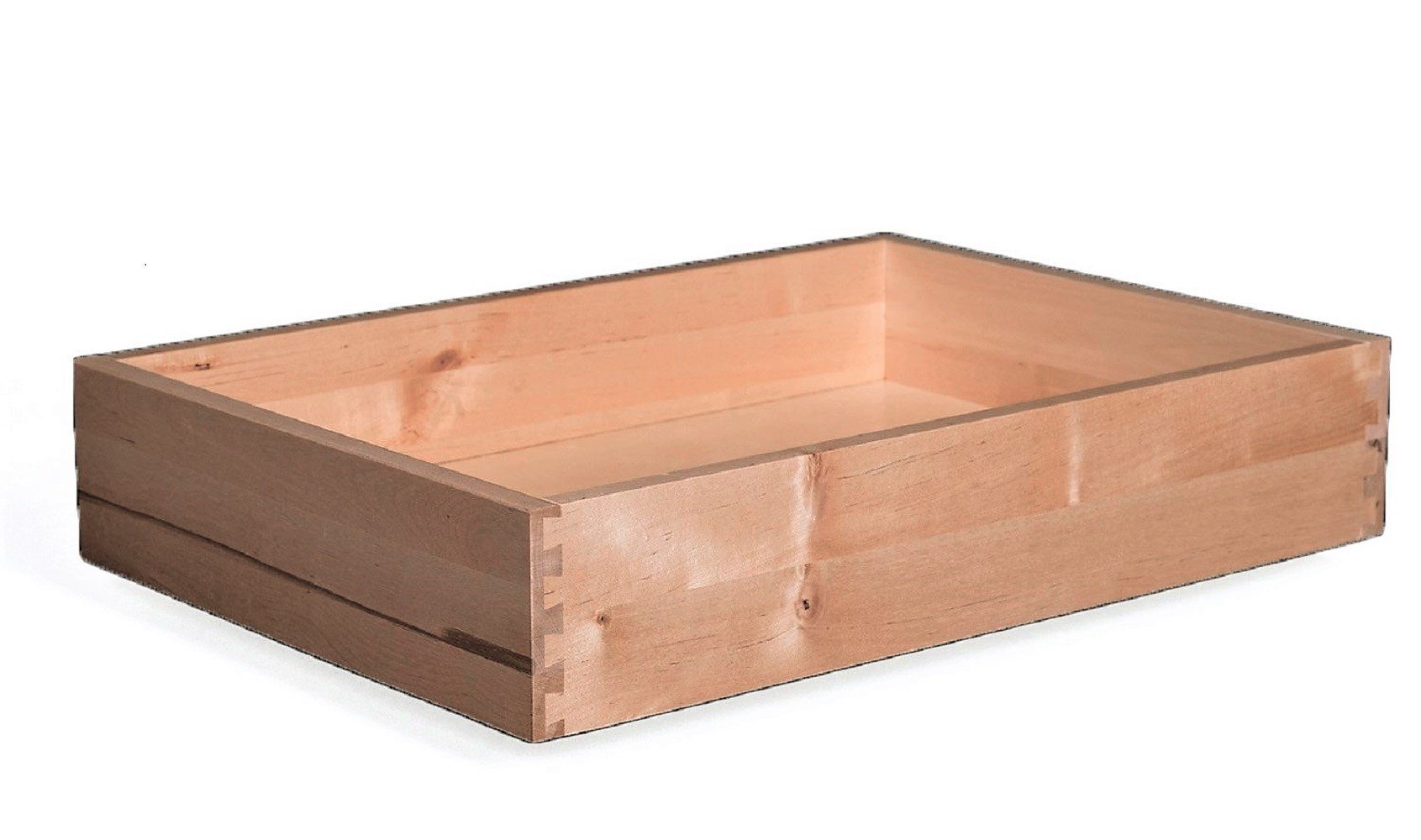 Replacement Cabinet Drawer Box - 2" Height Natural Birch Drawer Box Cabinet Doors 'N' More