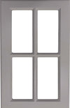 Daytona Thermofoil Mullion Custom Cabinet Doors - 4 lite Cabinet Door Cabinet Doors 'N' More Smoke Grey RTF