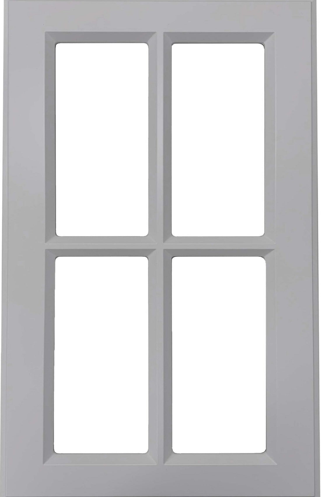 Stone Grey Textured Matte Daytona Thermofoil Mullion Custom Cabinet Doors - 4 Lite