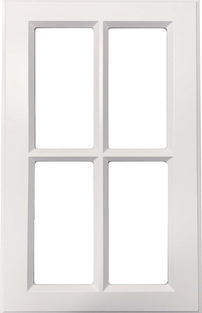 Daytona Thermofoil Mullion Custom Cabinet Doors - 4 lite Cabinet Door Cabinet Doors 'N' More White RTF