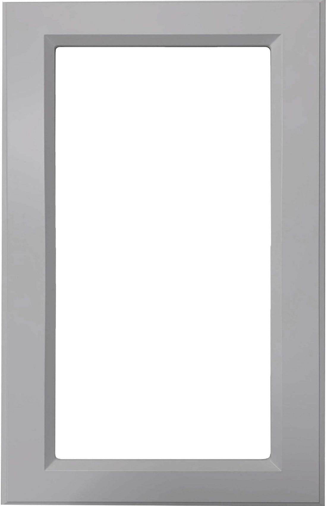 Stone Grey Textured Matte Daytona Thermofoil Mullion Custom Cabinet Doors - 1 Lite/Frame Only