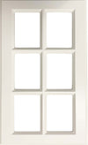 Daytona Thermofoil Mullion Custom Cabinet Doors - 6 lite Cabinet Door Cabinet Doors 'N' More White RTF 