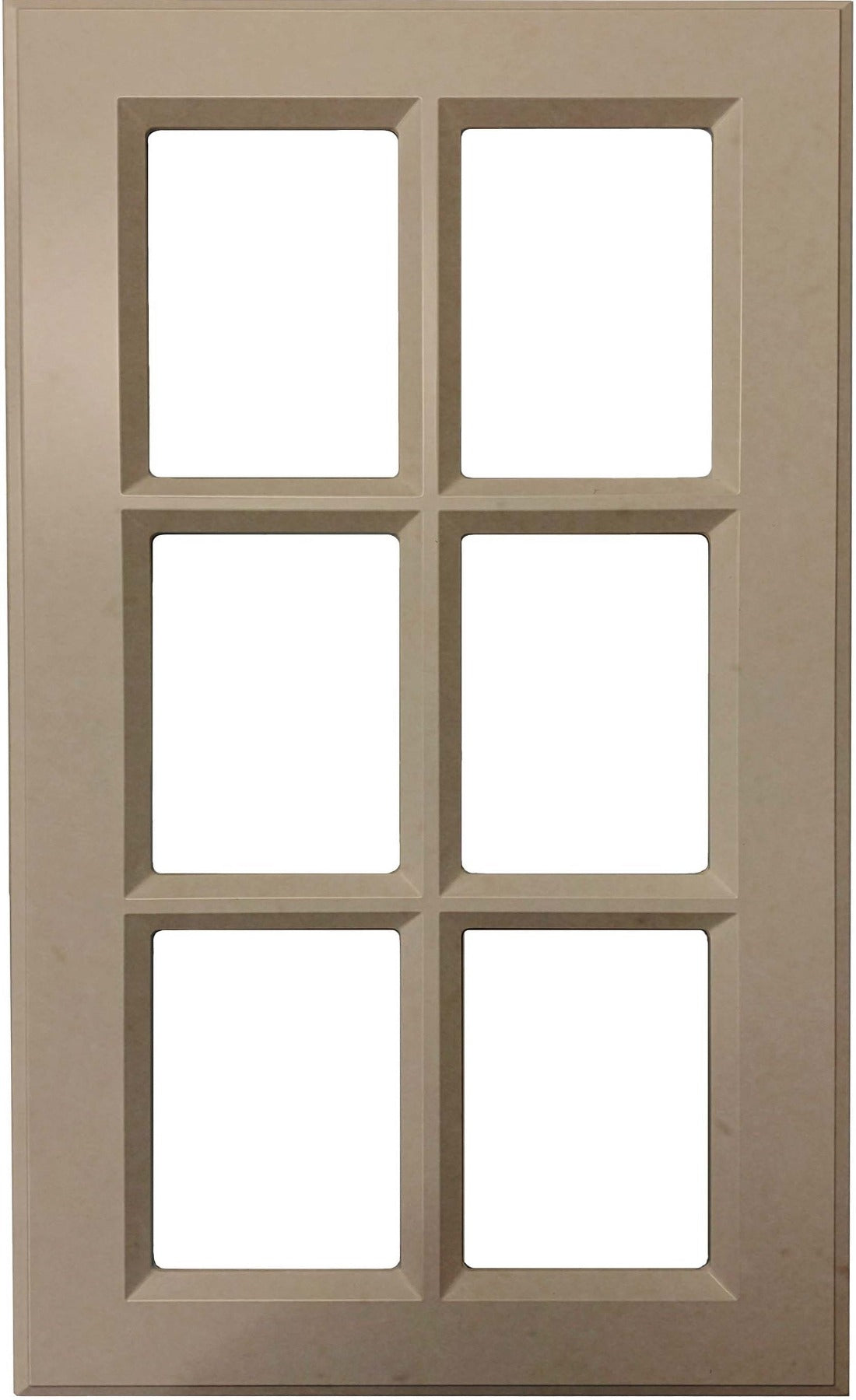 MDF Daytona Thermofoil Mullion Custom Cabinet Doors - 6 Lite