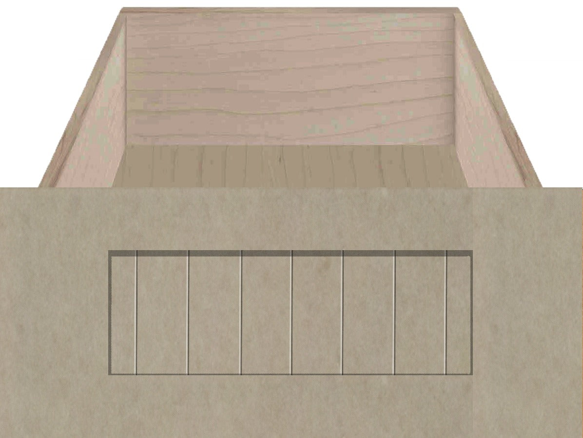 Recess panel MDF drawer front