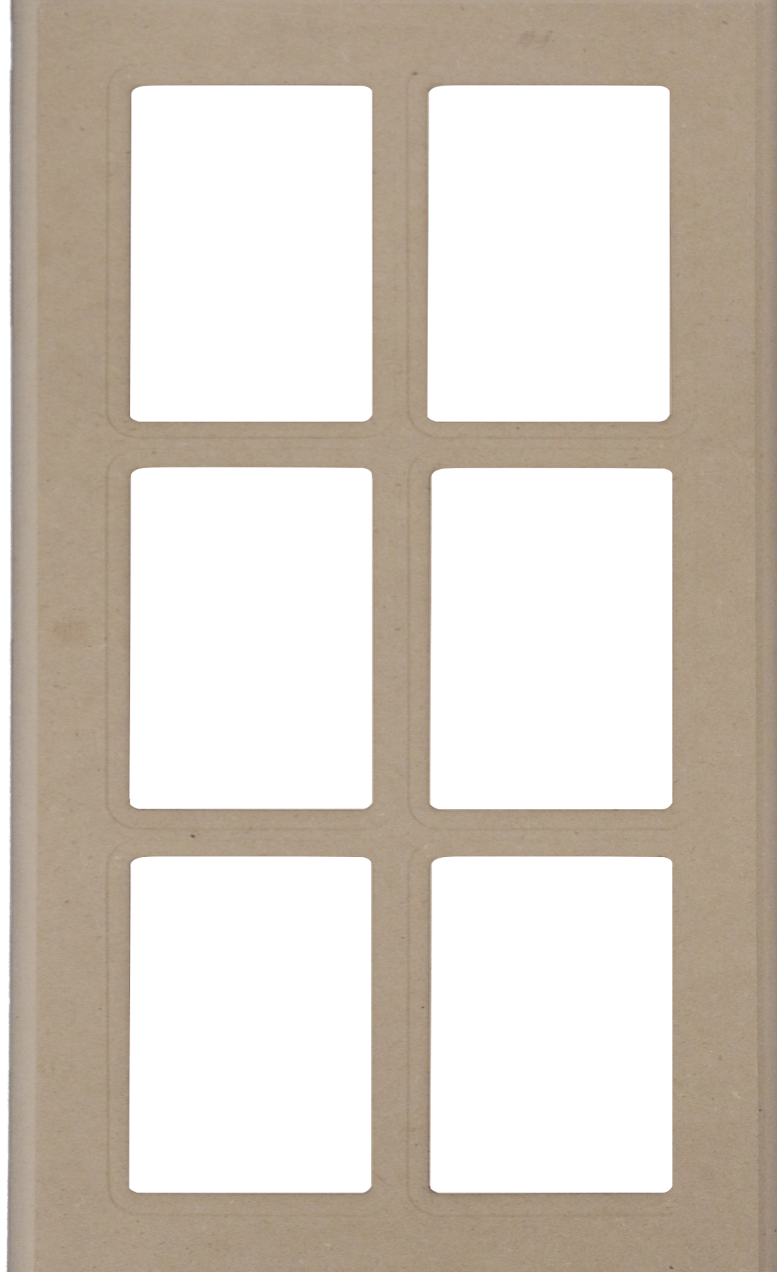 MDF naples Thermofoil Mullion Custom Cabinet Doors - 6 Lite