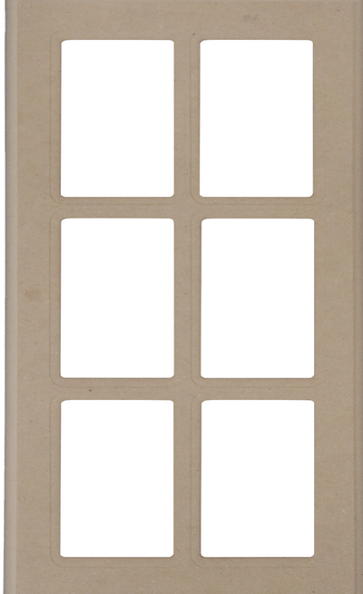 Naples Thermofoil Mullion Custom Cabinet Doors - 6 lite Cabinet Door Cabinet Doors 'N' More MDF (Medium Density Fiberboard)
