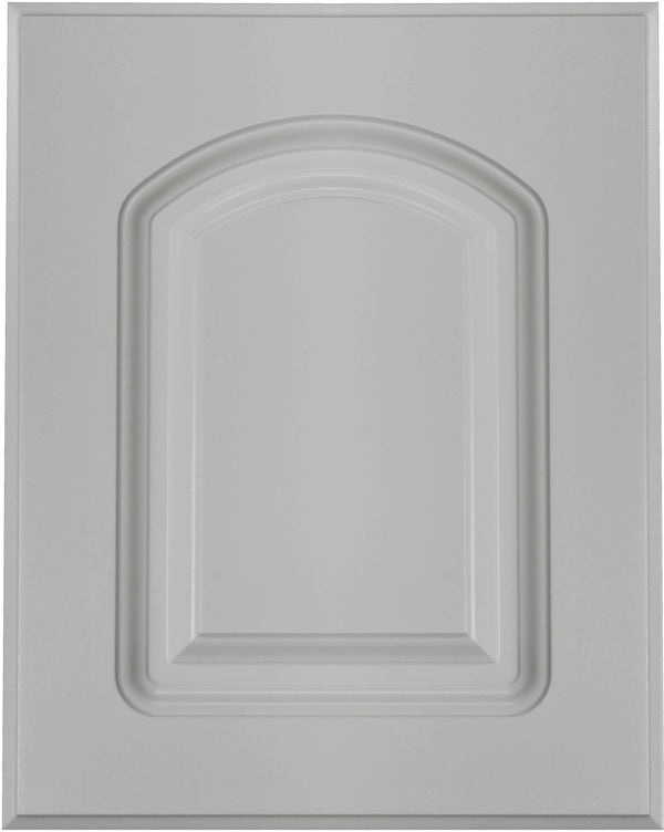 Stone Grey Textured Matte Naples Thermofoil Arched Custom Cabinet Doors
