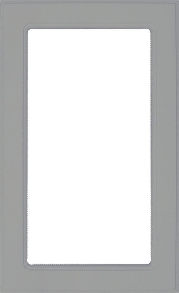 Smoke Grey Textured Matte Naples Thermofoil Mullion Custom Cabinet Doors - 1 Lite Frame Only