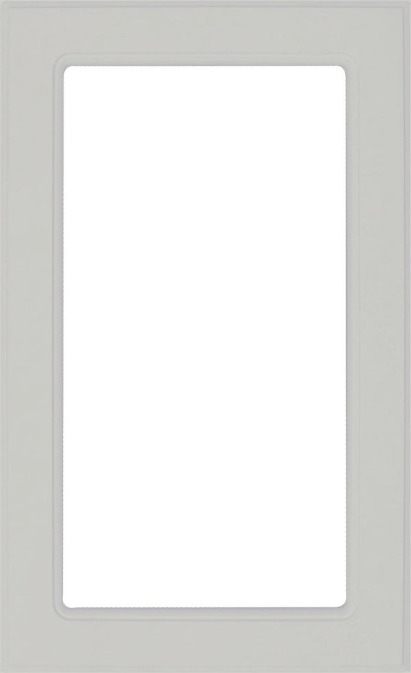 Stone Grey Textured Matte Naples Thermofoil Mullion Custom Cabinet Doors - 1 Lite Frame Only