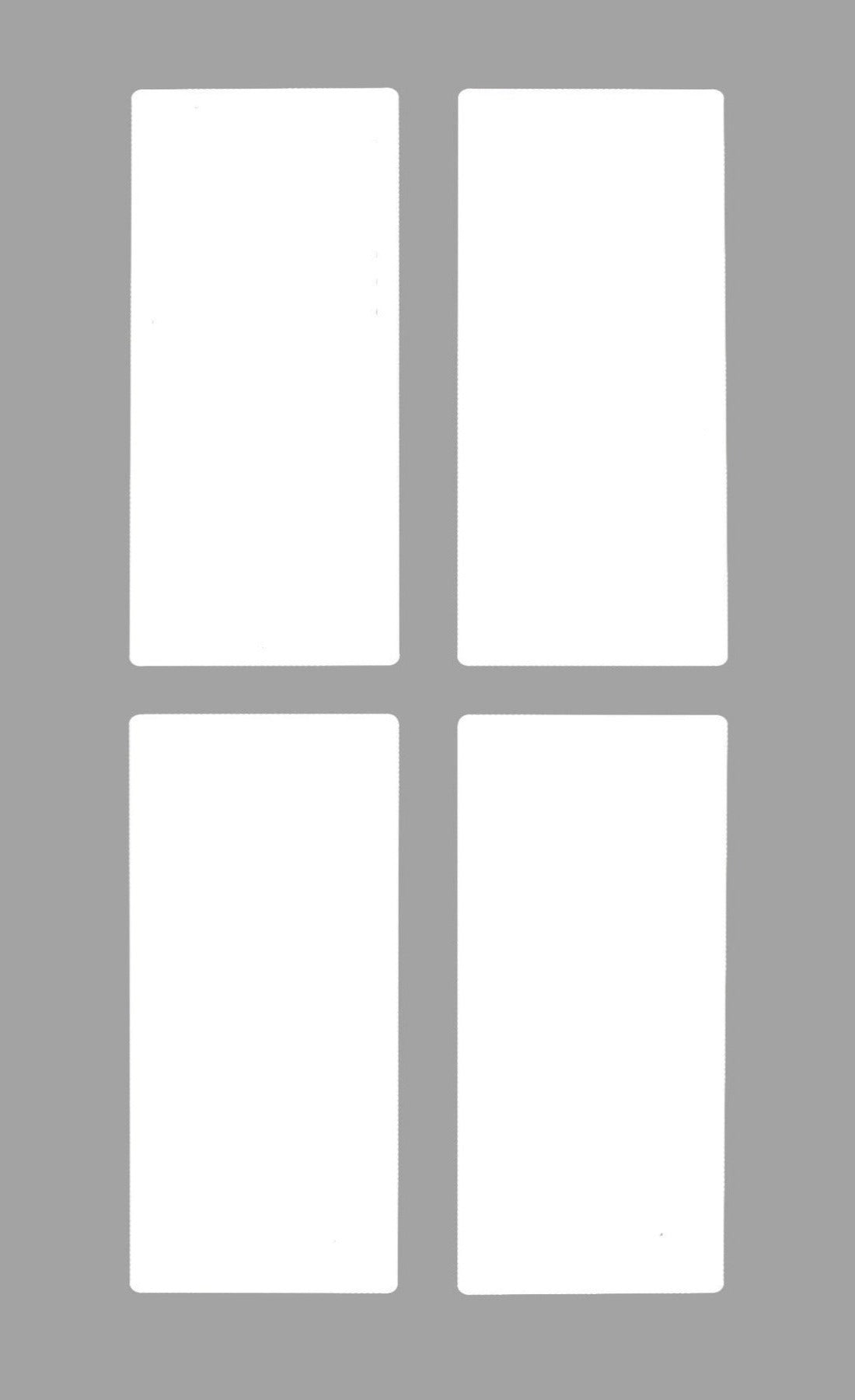 Smoke Grey Textured Matte Satin Naples Thermofoil Shaker Mullion Custom Cabinet Doors - 4 Lite