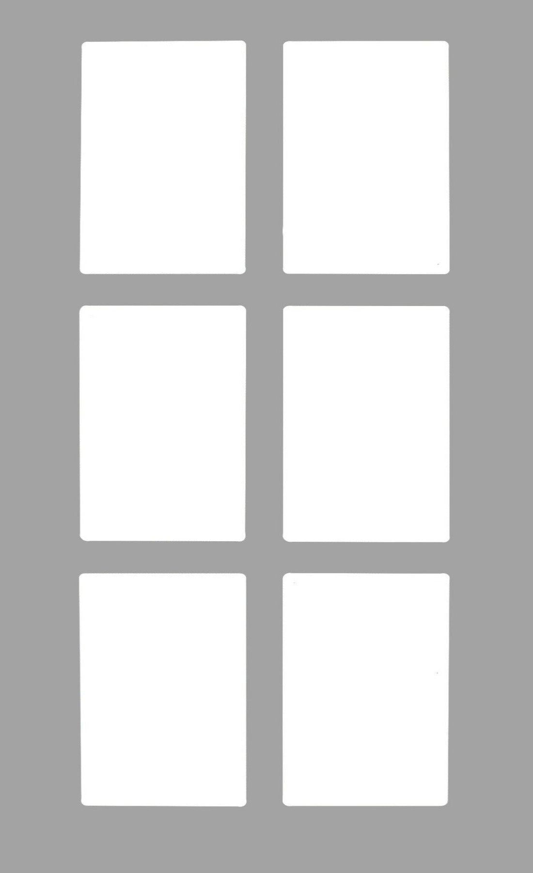Smoke Grey Textured Matte Naples Thermofoil Shaker Mullion Custom Cabinet Doors - 6 Lite