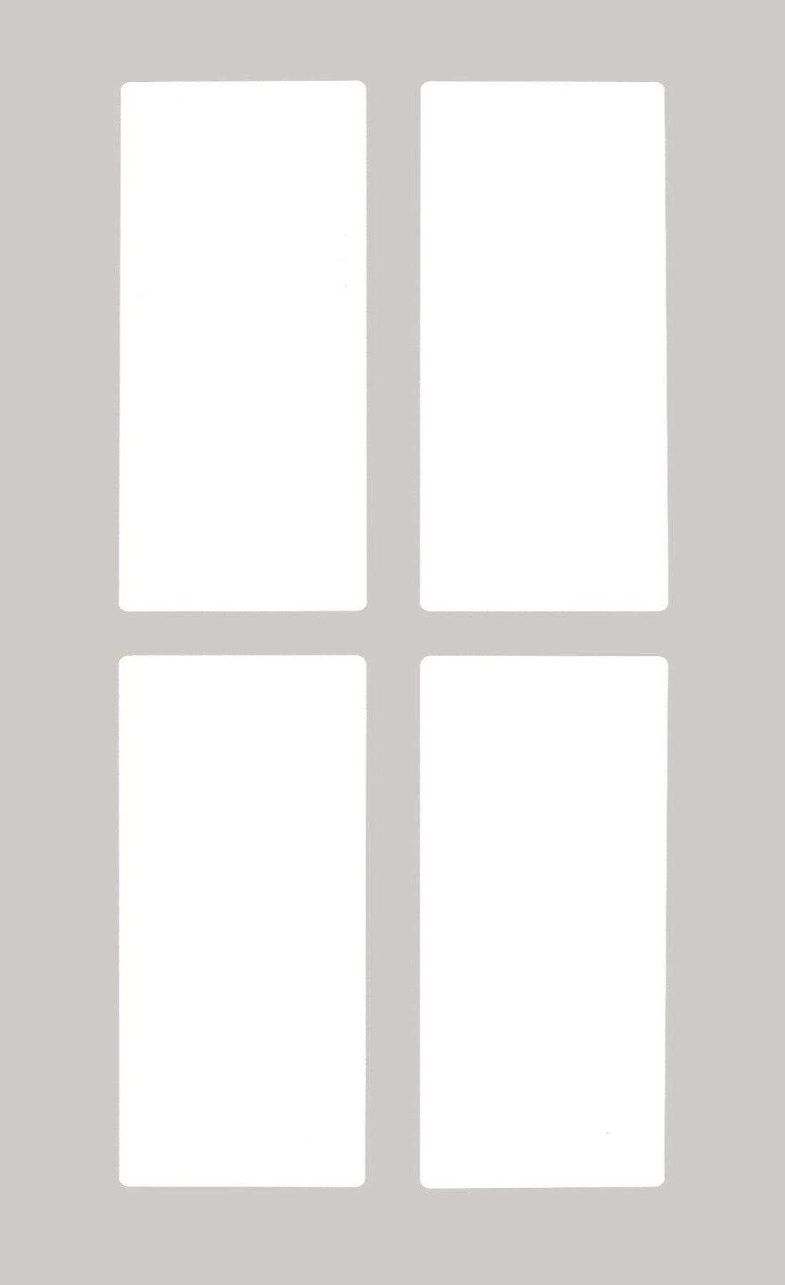 Stone Grey Textured Matte Boca Thermofoil Shaker Mullion Cusotm Cabinet Doors - 4 Lite