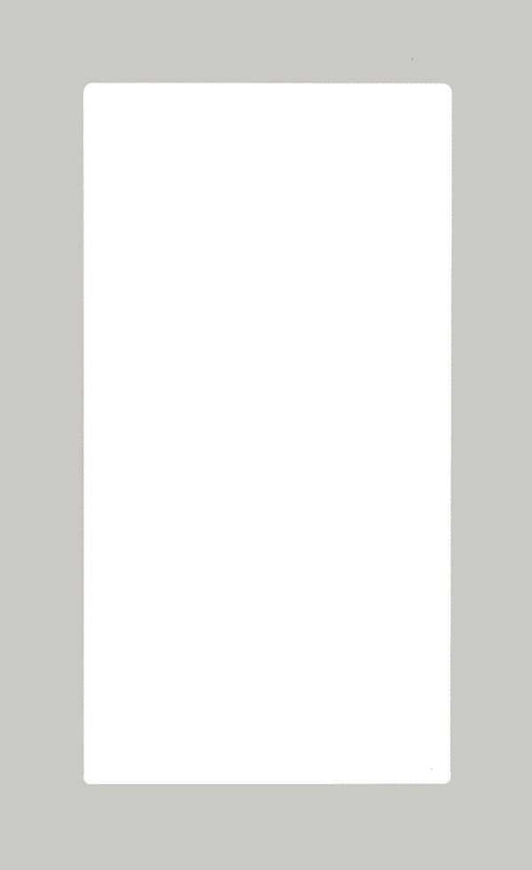 Stone Grey Textured Matte Naples Thermofoil Shaker Mullion Cusotm Cabinet Doors - 1 Lite/Frame Only