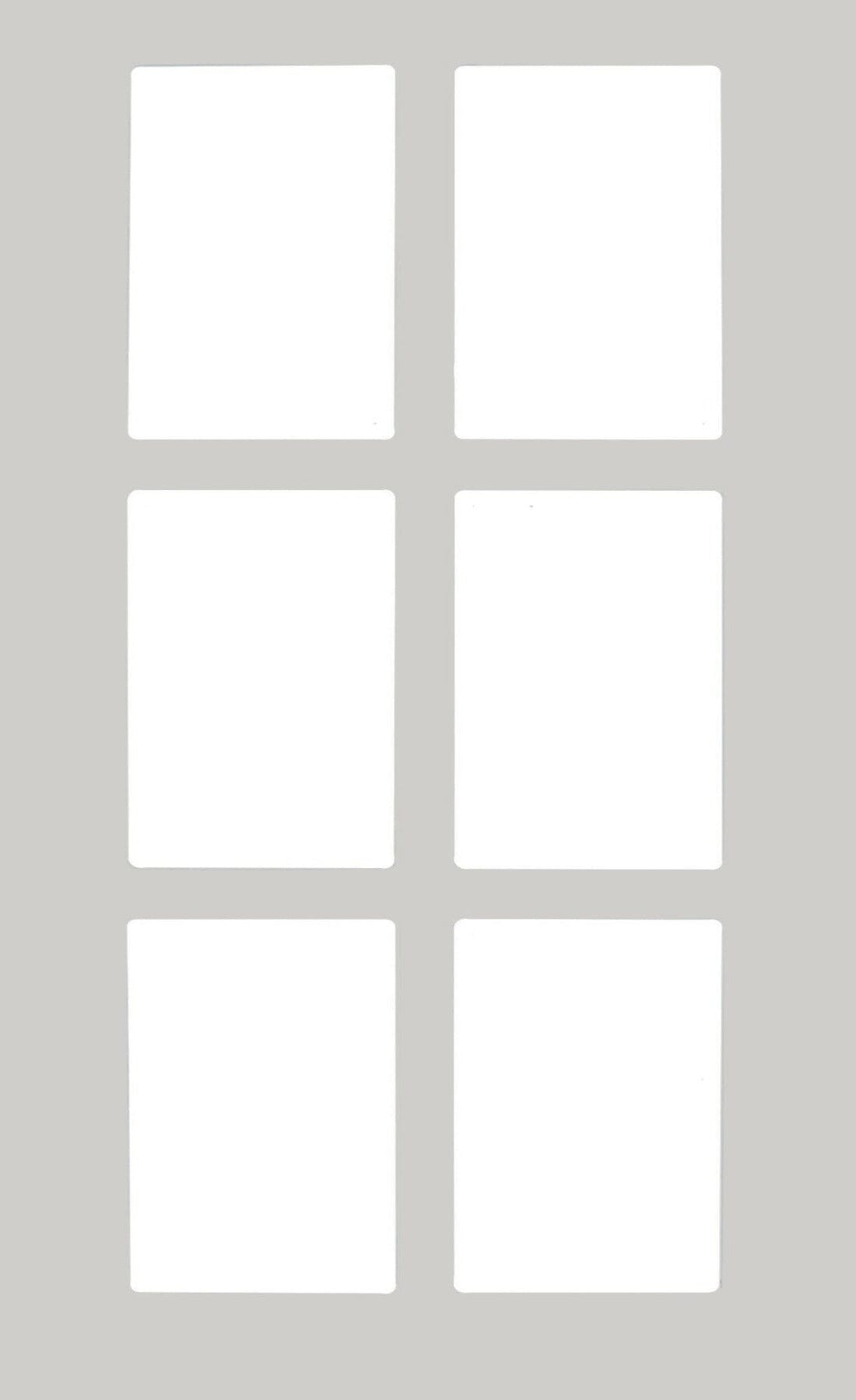 Stone Grey Textured Matte Boca Thermofoil Shaker Mullion Custom Cabinet Doors - 6 Lite