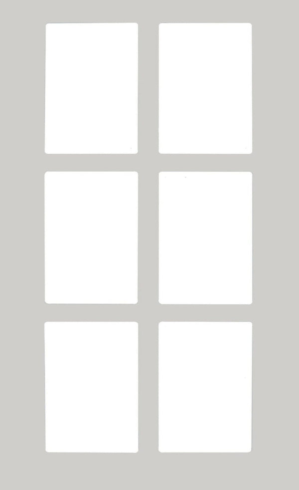 Stone Grey Textured Boca Thermofoil Shaker Mullion Custom Cabinet Doors - 6 Lite