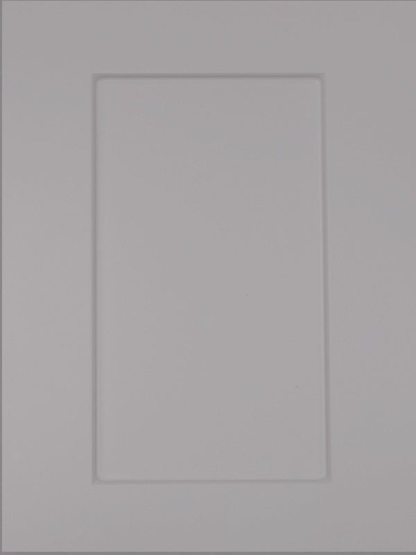 Smoke Grey Textured Matte Boca Thermofoil Shaker Custom Cabinet Doors