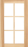 Wilmington Shaker Mullion Custom Cabinet Doors - 6 lite Cabinet Door Cabinet Doors 'N' More Hard Maple