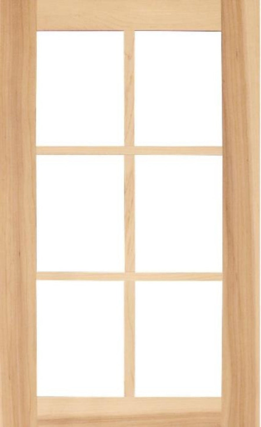 Wilmington Shaker Mullion Custom Cabinet Doors - 6 lite - Cabinet Doors 'N' More
