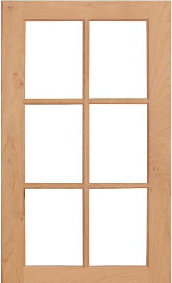 Cherry Wilmington Mullion cusotm Cabinet Doors - 6 Lite