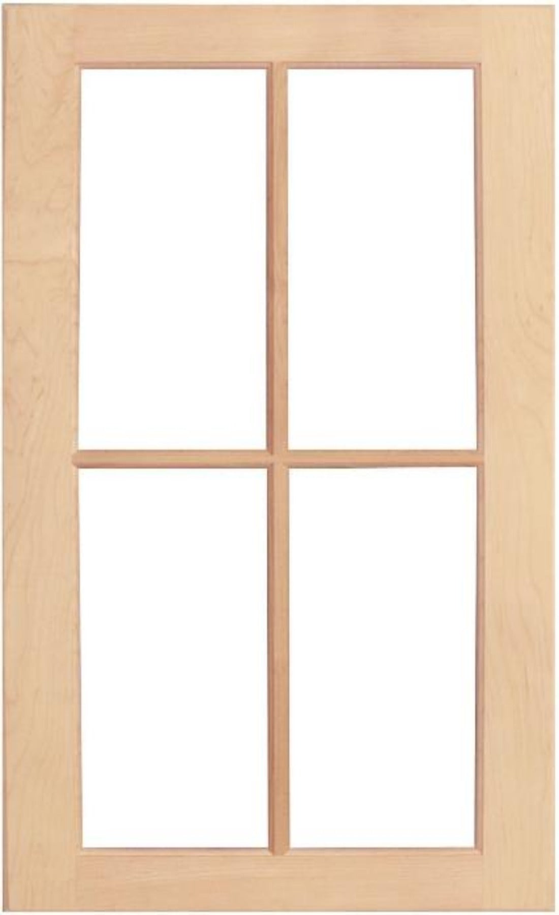 Hard Maple Wilmington Mullion Custom Cabinet Doors - 4 Lite