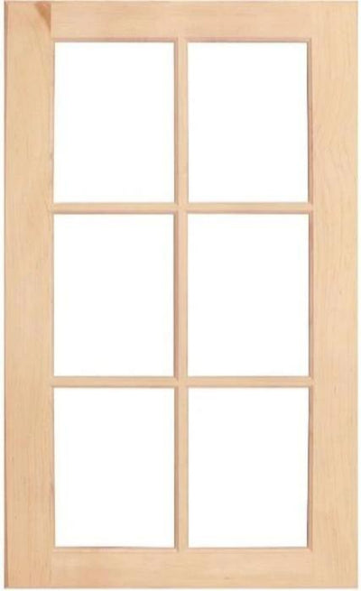 Wilmington Mullion Custom Cabinet Doors - 6 lite Cabinet Door Cabinet Doors 'N' More Paint Grade Hard Maple