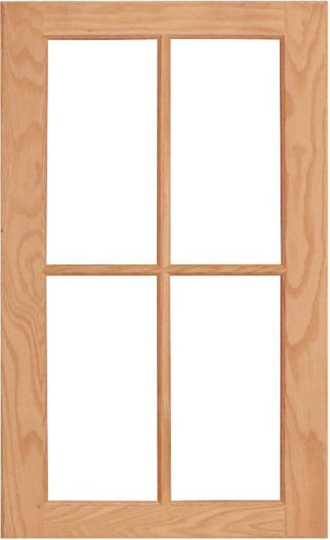Wilmington Mullion Custom Cabinet Doors - 4 lite Cabinet Door Cabinet Doors 'N' More Red Oak