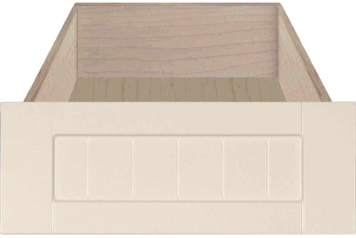 Antique White Smooth Satin Marathon Thermofoil Beaded Shaker Custom Drawer Fronts