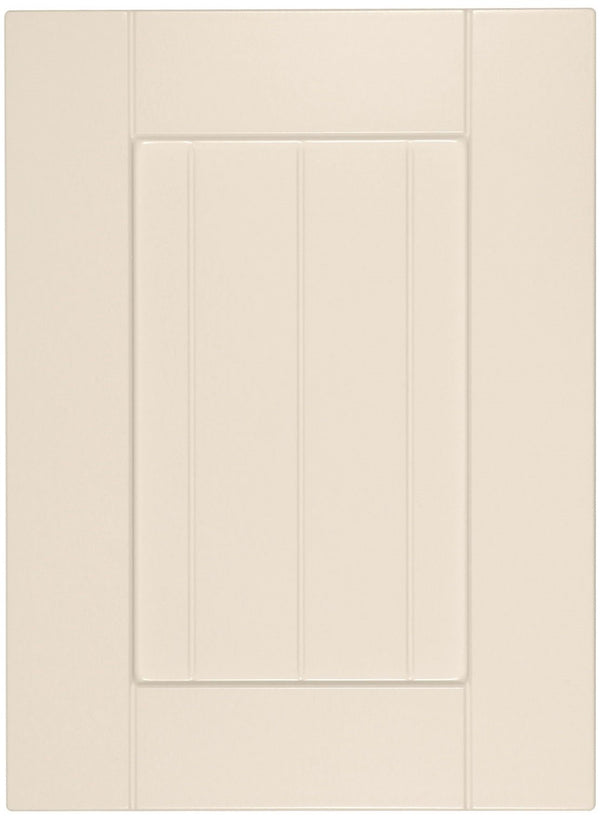 Antique White Smooth Satin Marathon Thermofoil Beaded Shaker Custom Cabinet Doors