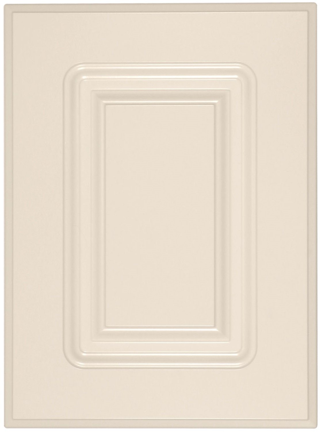 Raised panel antique white smooth satin door