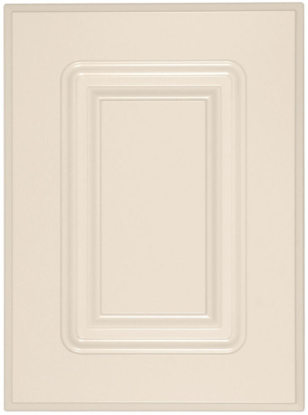 Antique White Smooth Naples Thermofoil Raised Square Custom Cabinet Doors