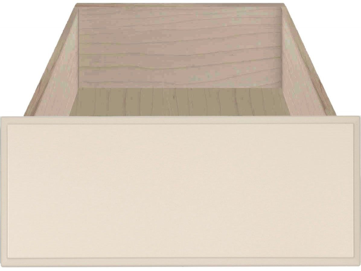 Antique White Smooth Satin Naples Thermofoil Slab Custom Drawer Fronts