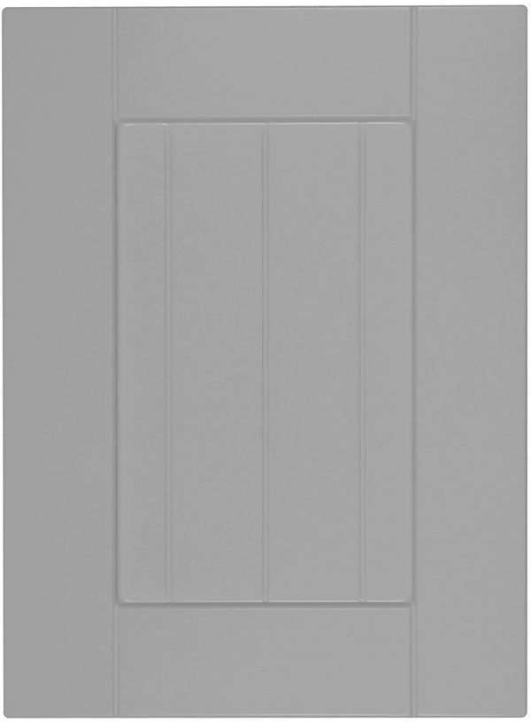 Smoke Grey Textured Matte Marathon Thermofoil Beaded Shaker Custom Cabinet Doors