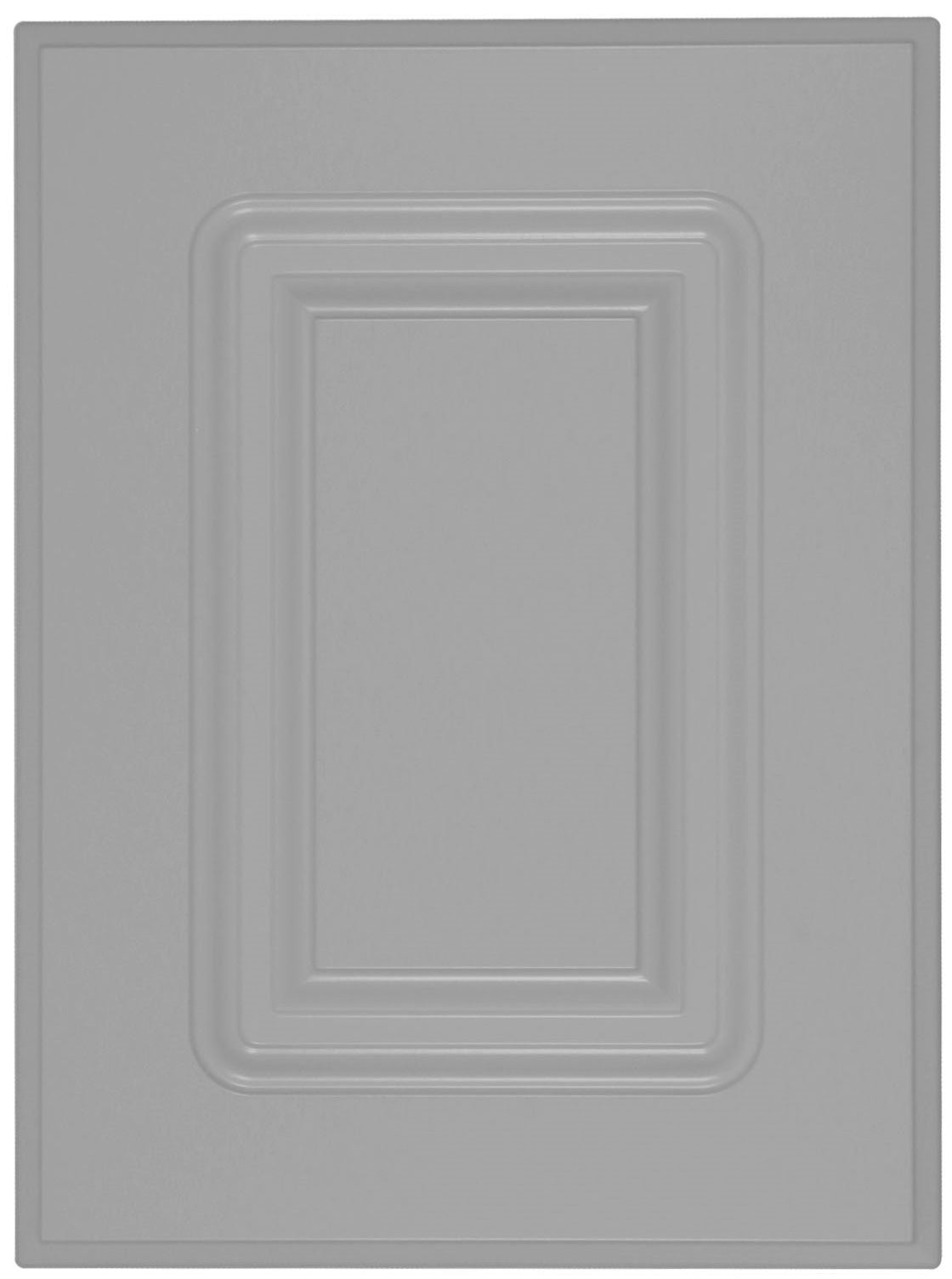 Raised panel smoke grey textured matte door