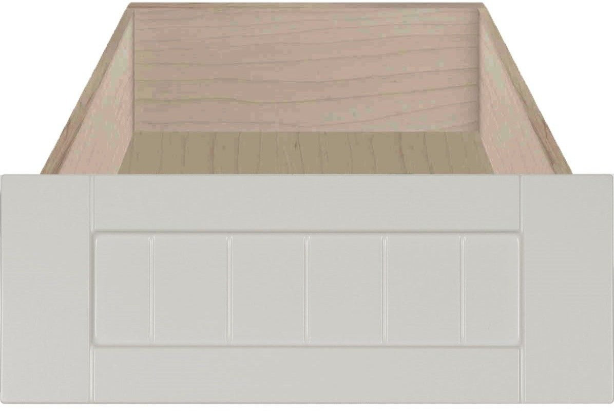 Stone Grey Textured Matte Marathon Thermofoil Beaded Shaker Custom Drawer Fronts