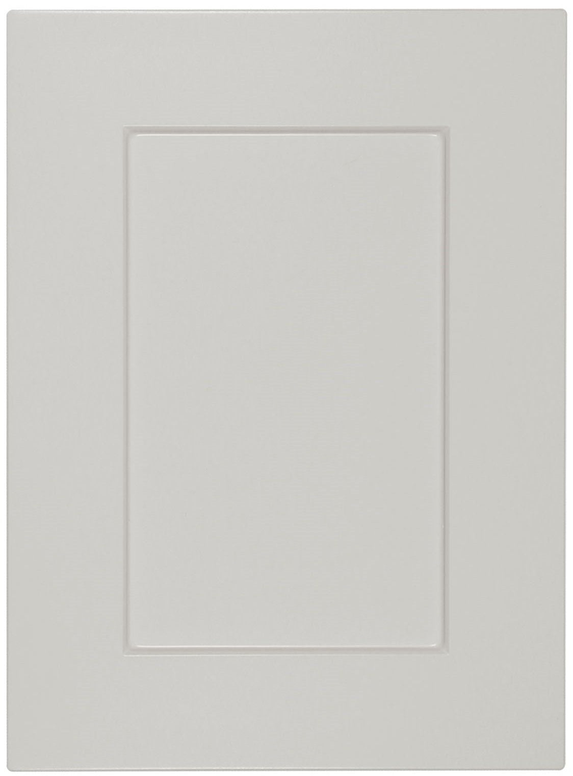 Recess panel stone grey textured matte door
