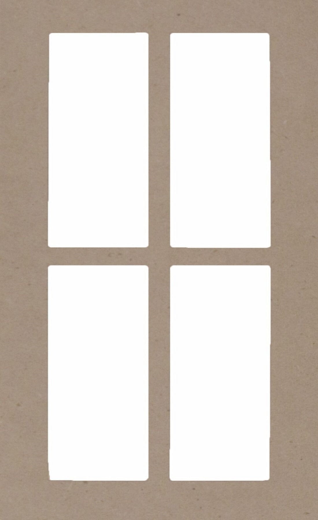 MDF Boca Thermofoil Shaker Mullion Custom Cabinet Doors - 4 Lite