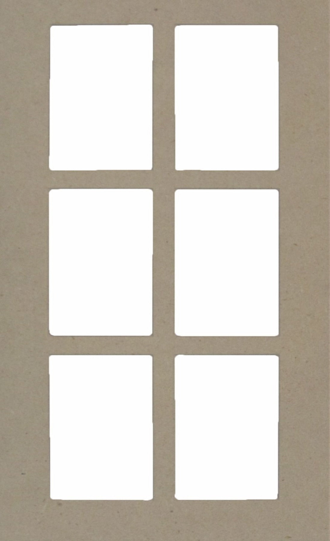 MDF Naples Thermofoil Shaker Mullion Custom Cabinet Doors - 6 Lite